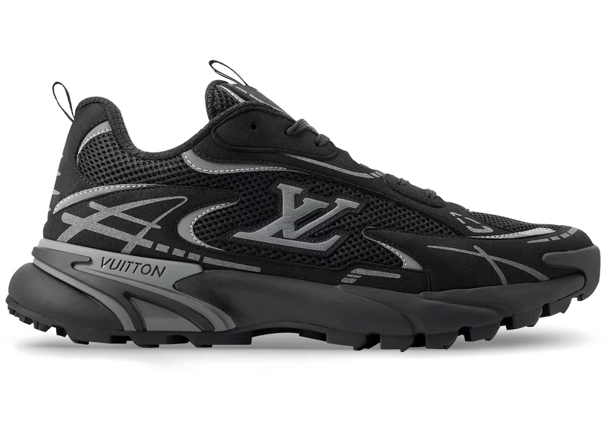 LV Tatic Runner Sneaker- שחור עם אפור