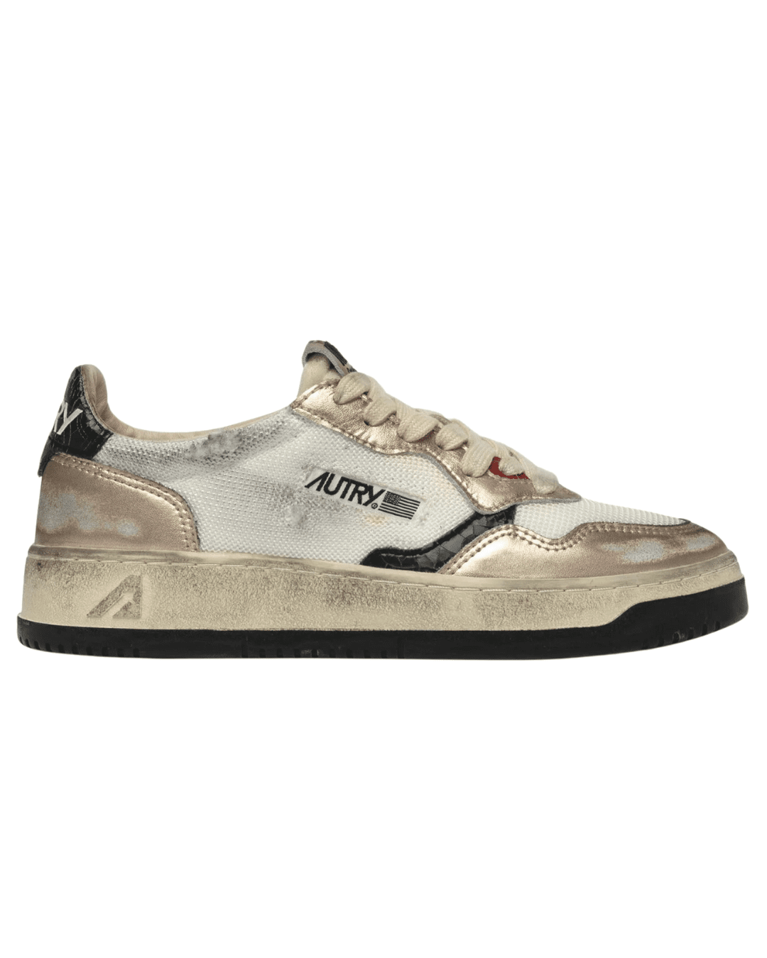 AUTRY MEDALIST זהב עם לבן | Branded shoes bymrcrazyshoes