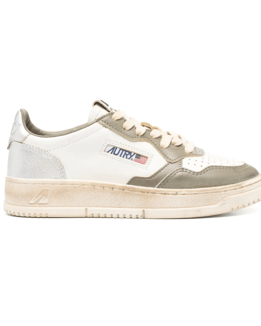 AUTRY MEDALIST כסף וירוק זית | Branded shoes bymrcrazyshoes