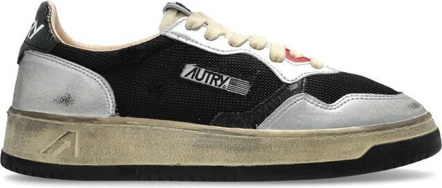 AUTRY MEDALIST וינטג שחור עם אפור משופשף | Branded shoes bymrcrazyshoes
