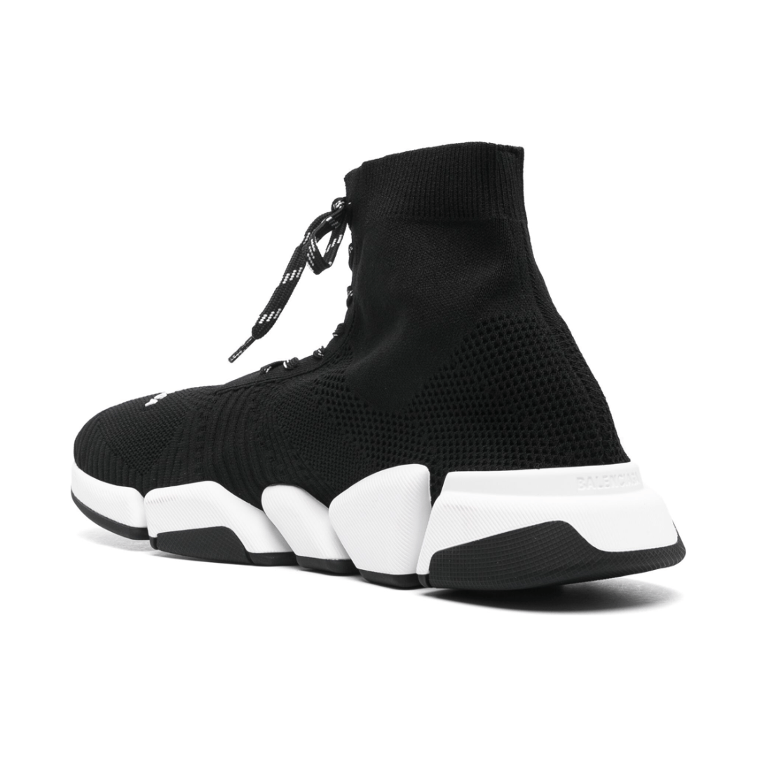 באלנסיאגה גרב שחור לבן עם שרוכים | Branded shoes bymrcrazyshoes