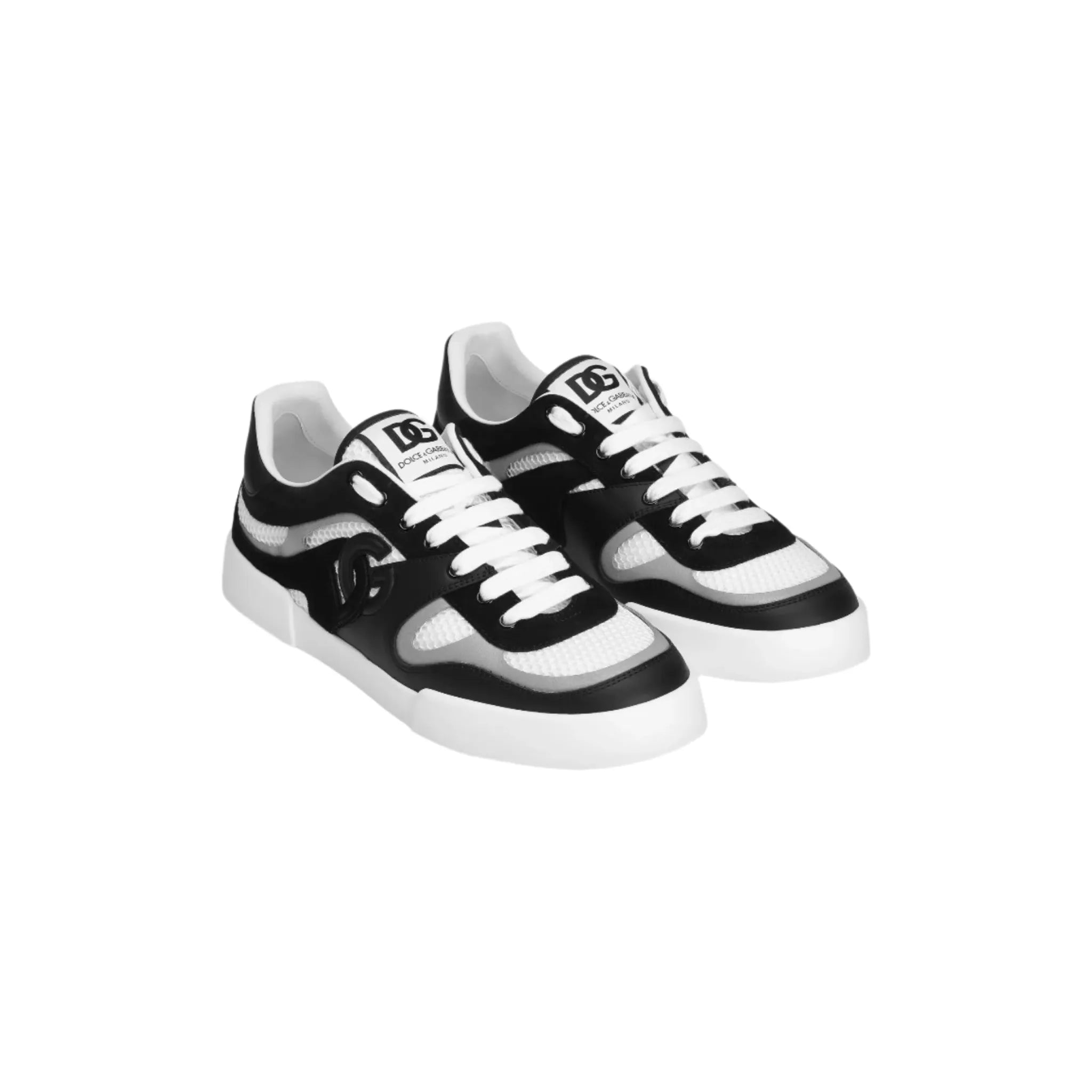 דולצה גאבנה סניקרס שחור לבן ואפור | Branded shoes bymrcrazyshoes