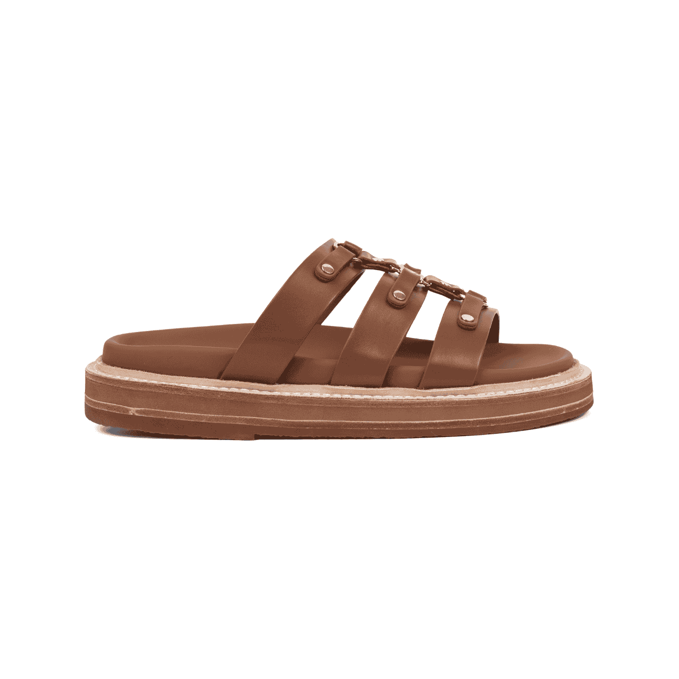 כפכף סלין חום | Branded shoes bymrcrazyshoes