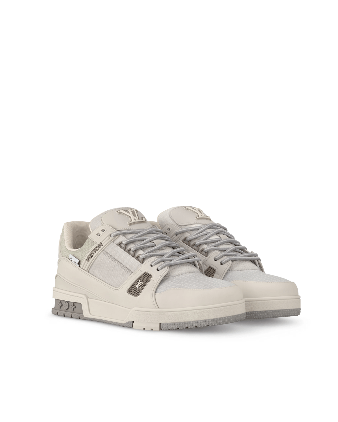 לואי ויטון סניקרס לבן עם אפור | Branded shoes bymrcrazyshoes