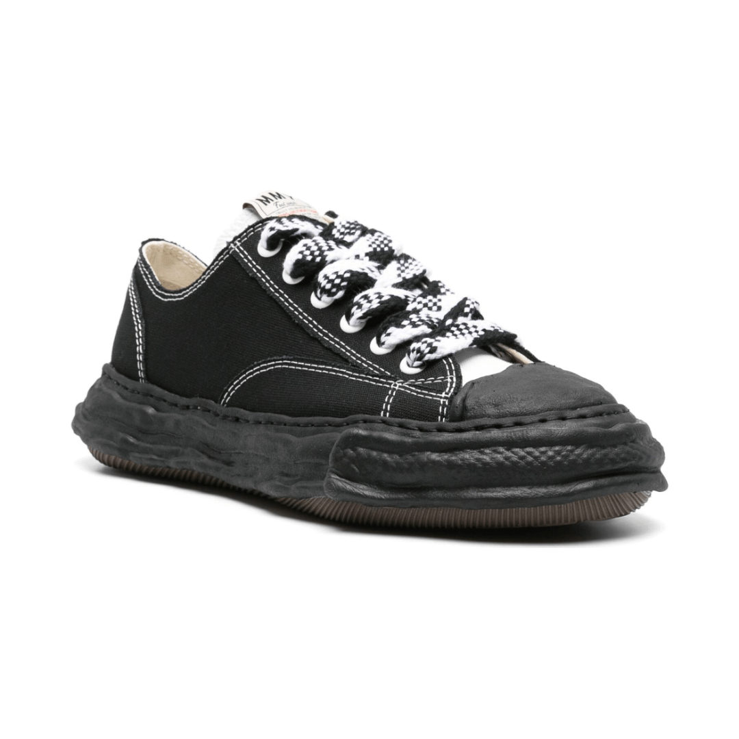 מייסון מיארה שחור עם שרוכים שח - מט | Branded shoes bymrcrazyshoes