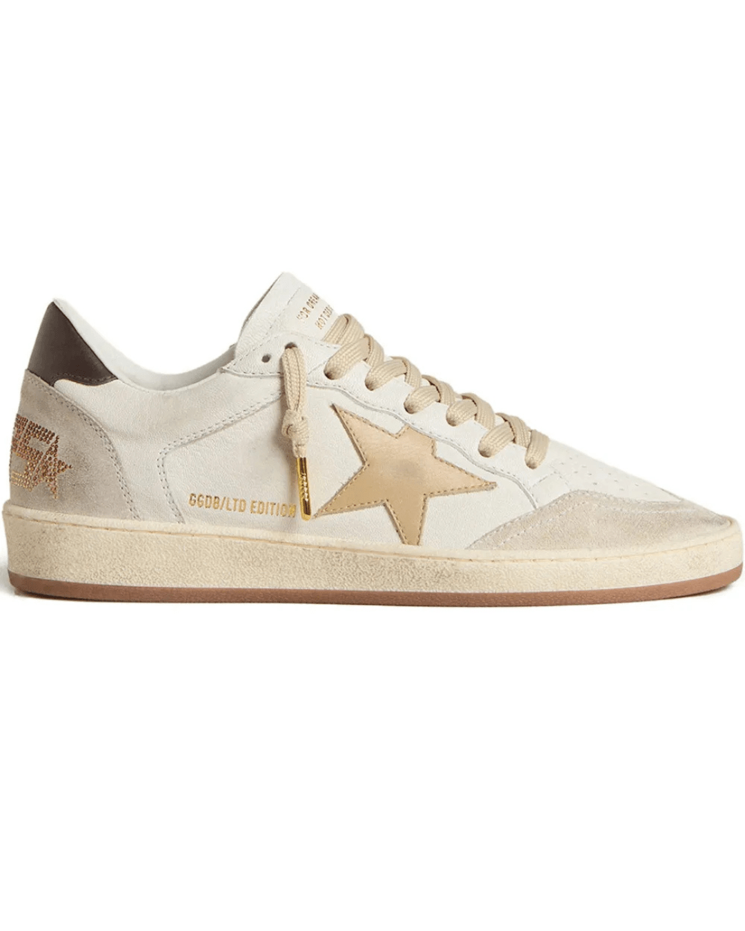 גולדן גוס- בולסטאר לבן בשילוב אפור וזהב | Branded shoes bymrcrazyshoes