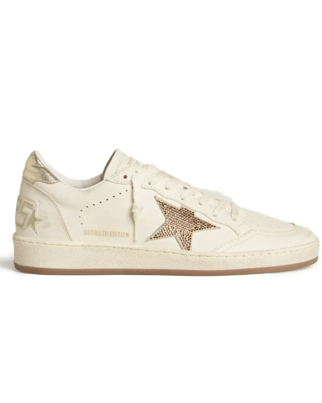 גולדן גוס- בולסטאר לבן עם נצנצים | Branded shoes bymrcrazyshoes