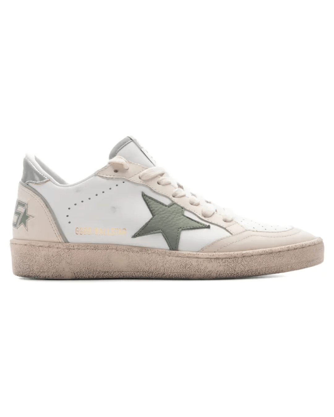 גלדן גוס- לבן שמנת וכוכב ירוק | Branded shoes bymrcrazyshoes