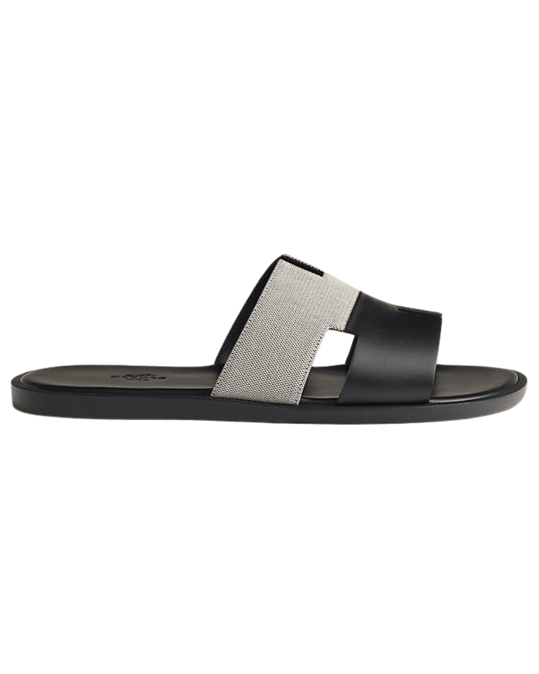 כפכף הרמס איזמיר- שחור חצי כסף | Branded shoes bymrcrazyshoes