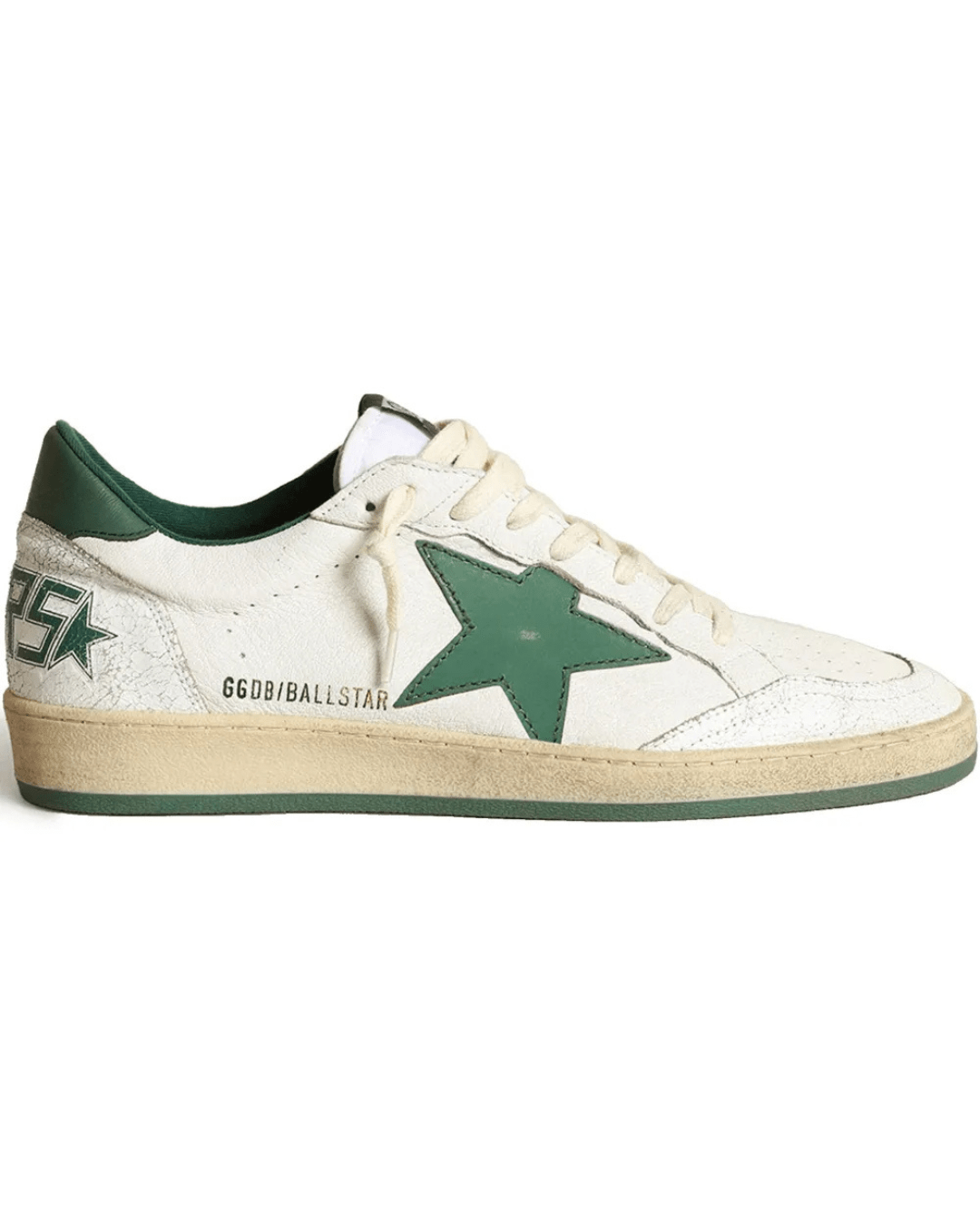גולדן גוס- בולסטאר לבן עם ירוק | Branded shoes bymrcrazyshoes