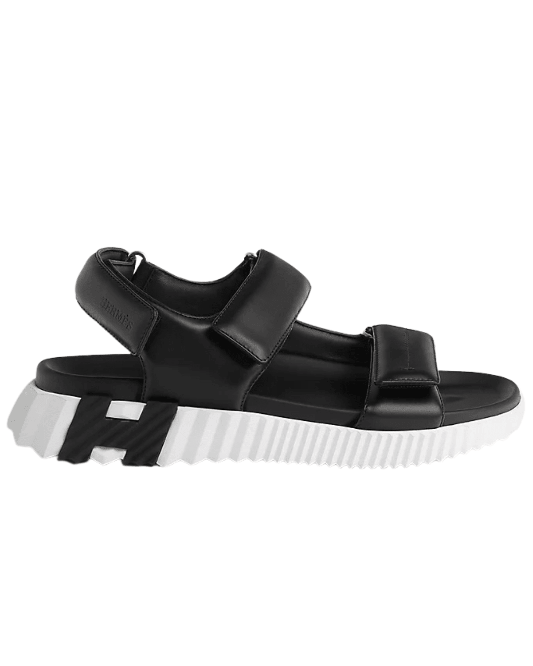 סנדל הרמס - שחור ולבן | Branded shoes bymrcrazyshoes