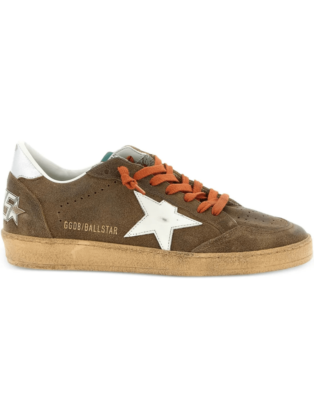 גולדן גוס- בולסטאר בז זמש ושרוך כתום | Branded shoes bymrcrazyshoes