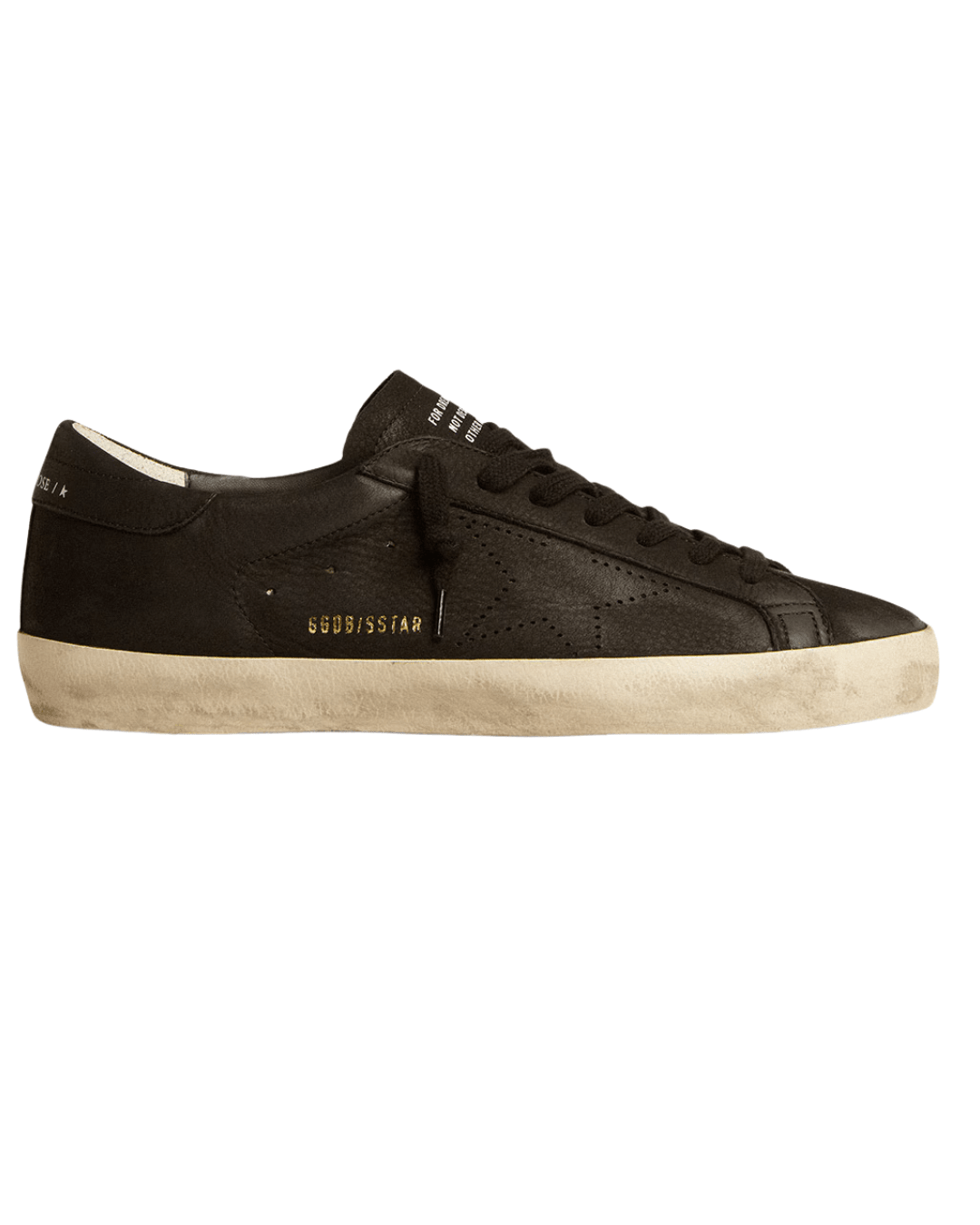 גולדן גוס - סופרסטאר שחור עור וכוכב מצוייר | Branded shoes bymrcrazyshoes