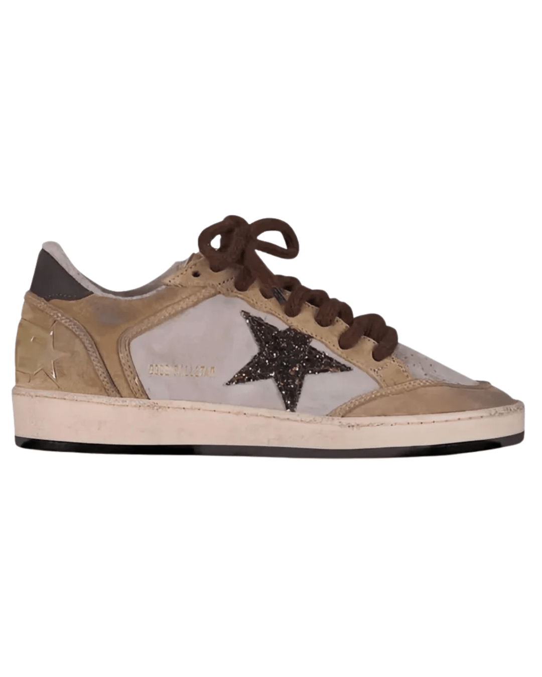 גולדן גוס - בולסטאר גוון חום כוכב מנוצנץ | Branded shoes bymrcrazyshoes