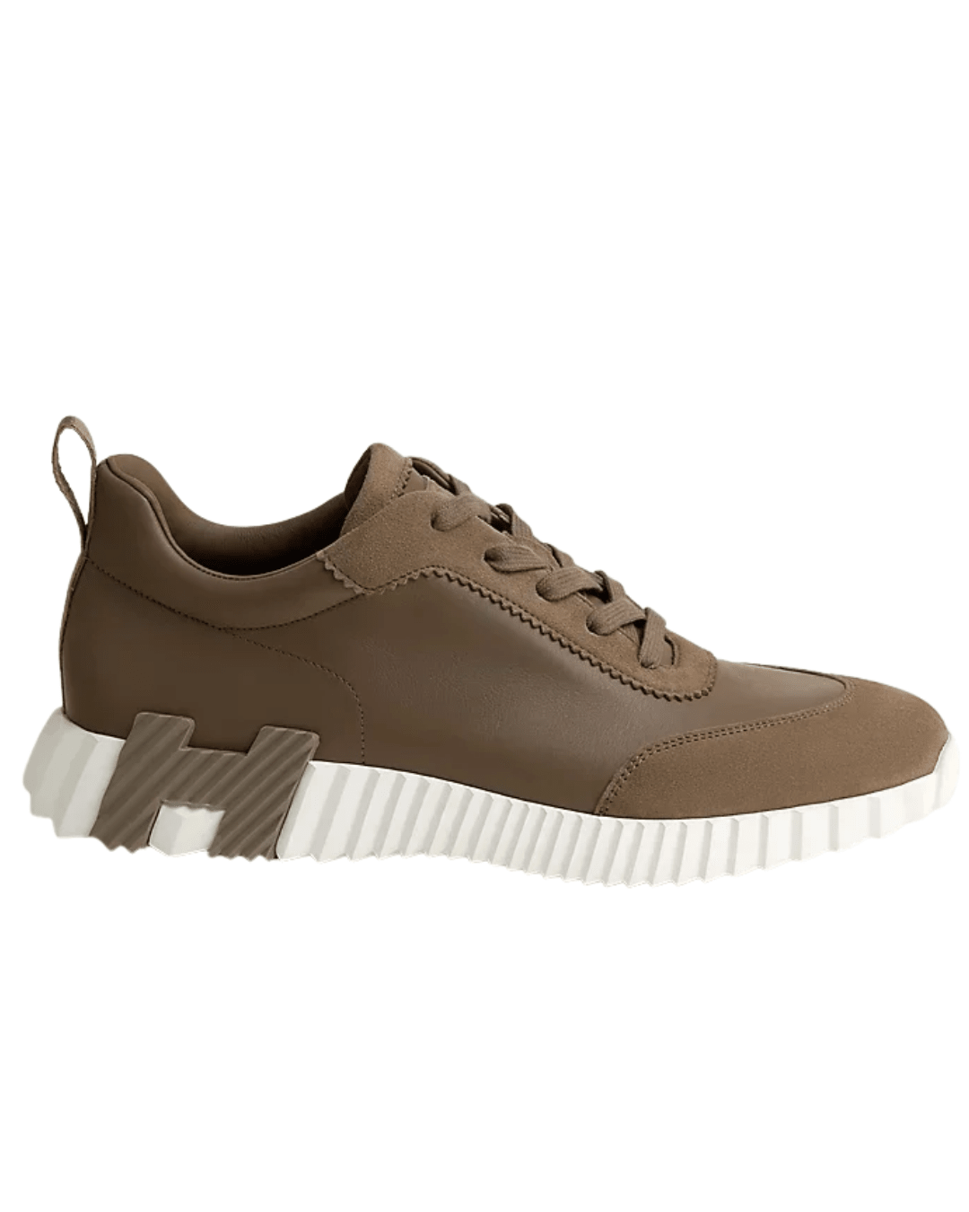 סניקרס הרמס - חום ירוק זמש ועור | Branded shoes bymrcrazyshoes