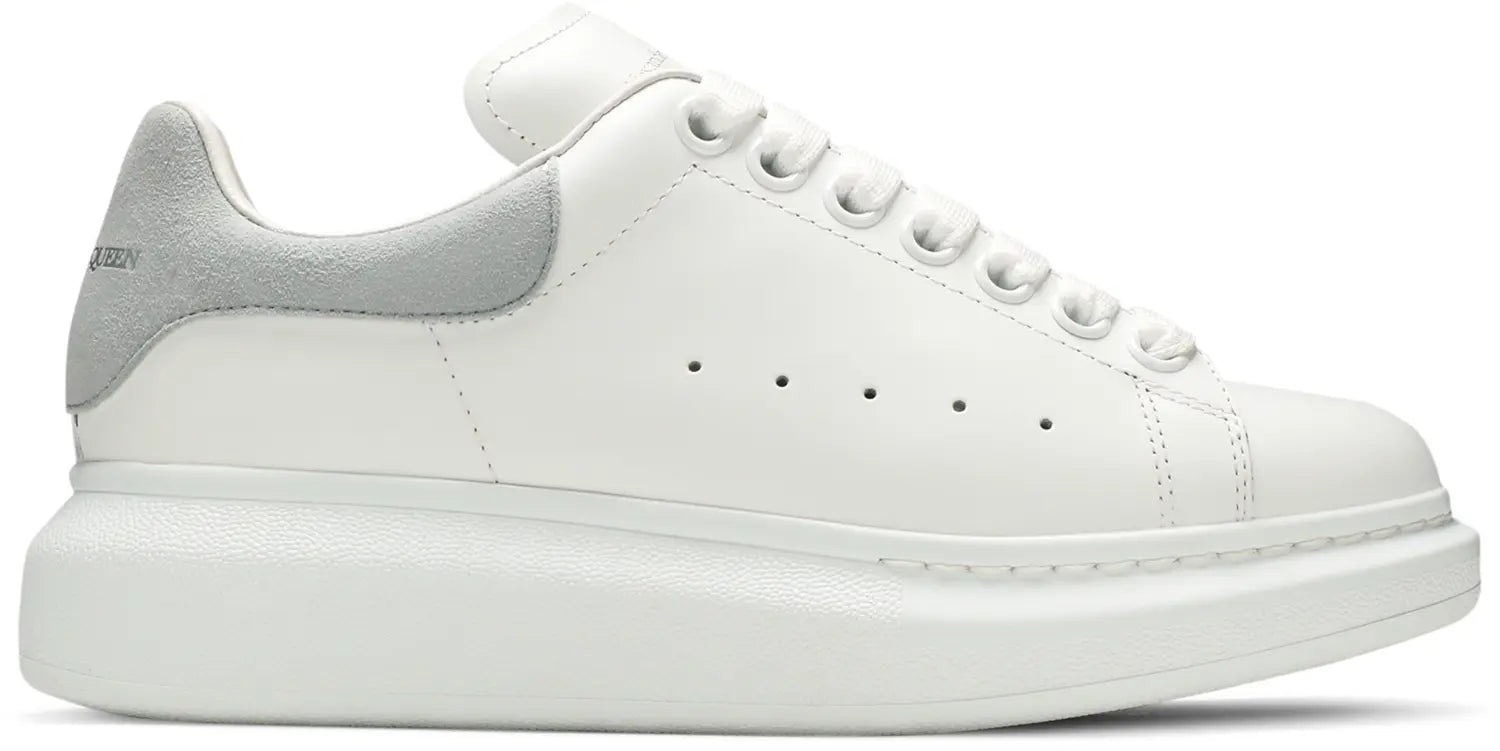 אלכסנדר מקווין - לבן ועקב אפור זמש | Branded shoes bymrcrazyshoes