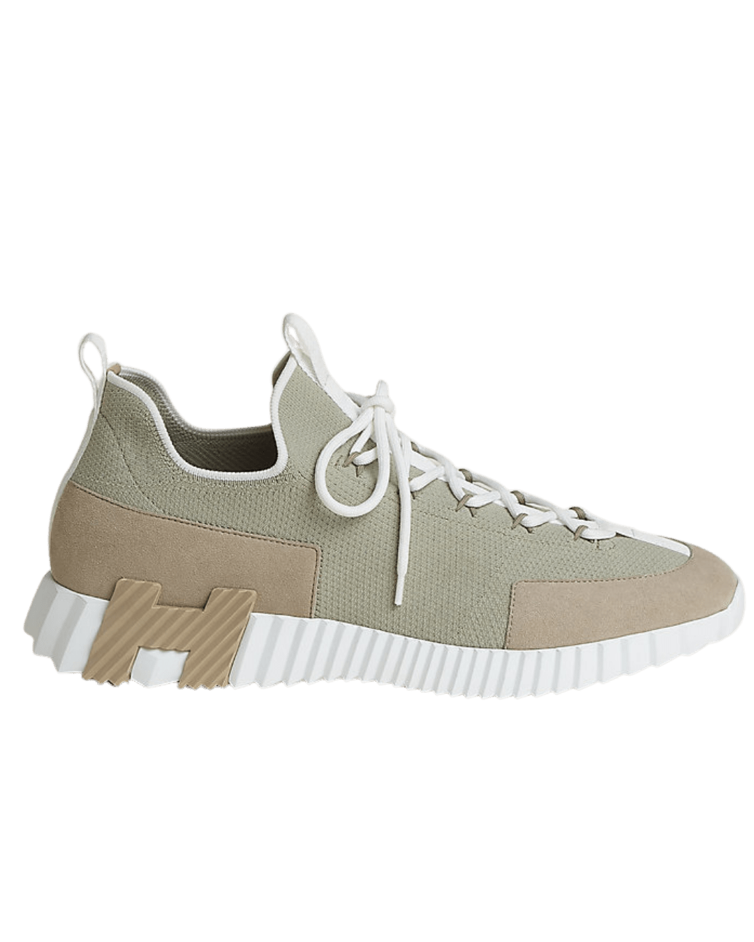 סניקרס הרמס - בגוון בז לבן | Branded shoes bymrcrazyshoes