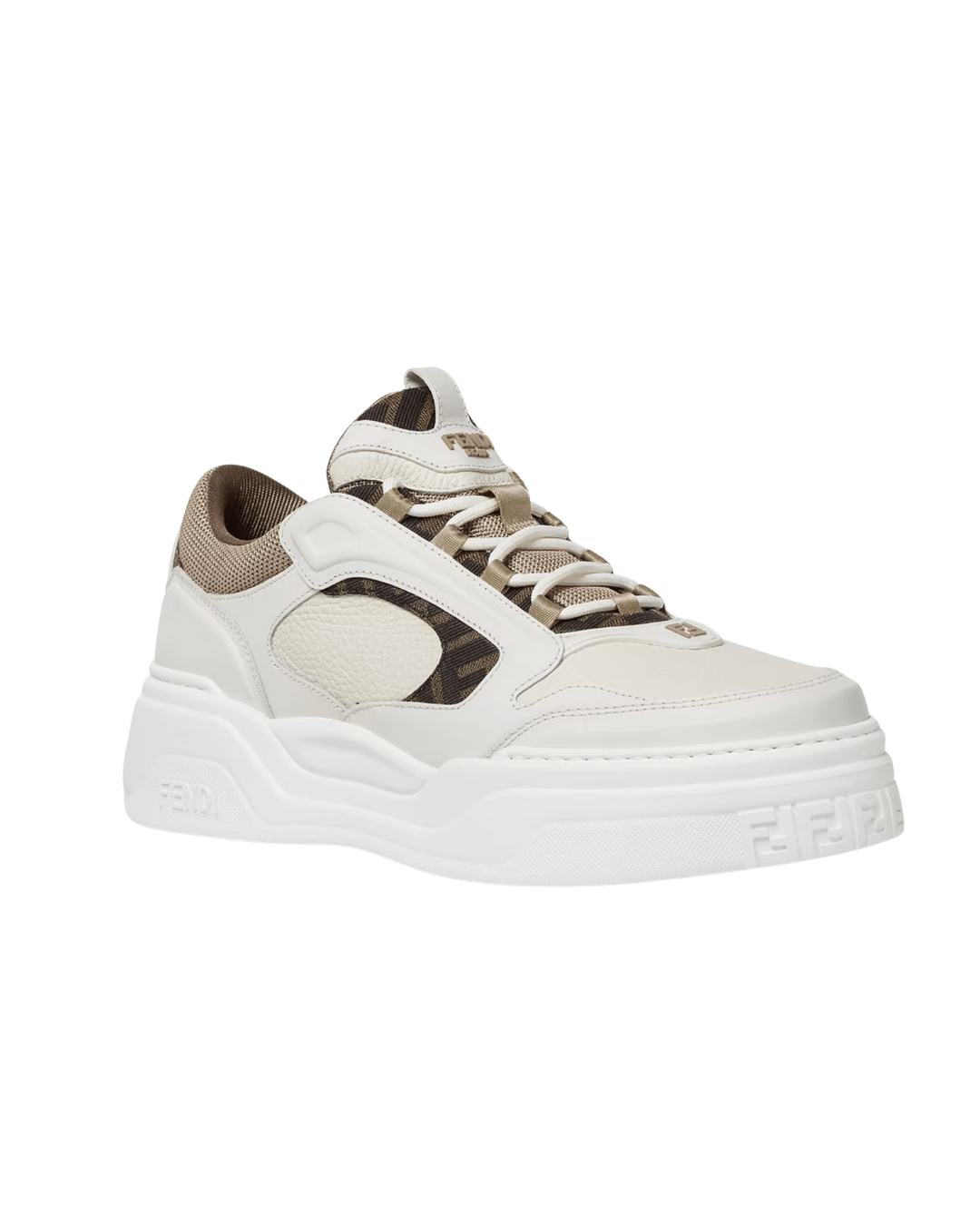 סניקרס פנדי - לבן וגוון בז | Branded shoes bymrcrazyshoes