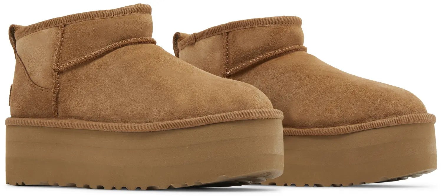 UGG - מגף פלטפורמה חום בהיר | Branded shoes bymrcrazyshoes