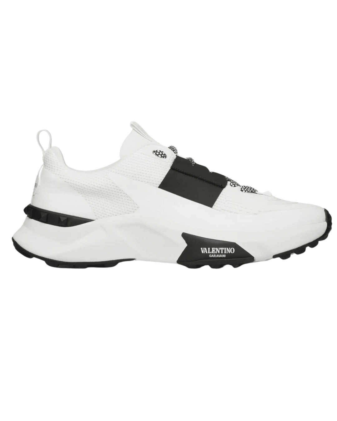 ולנטינו סניקרס לבן עם שחור | Branded shoes bymrcrazyshoes