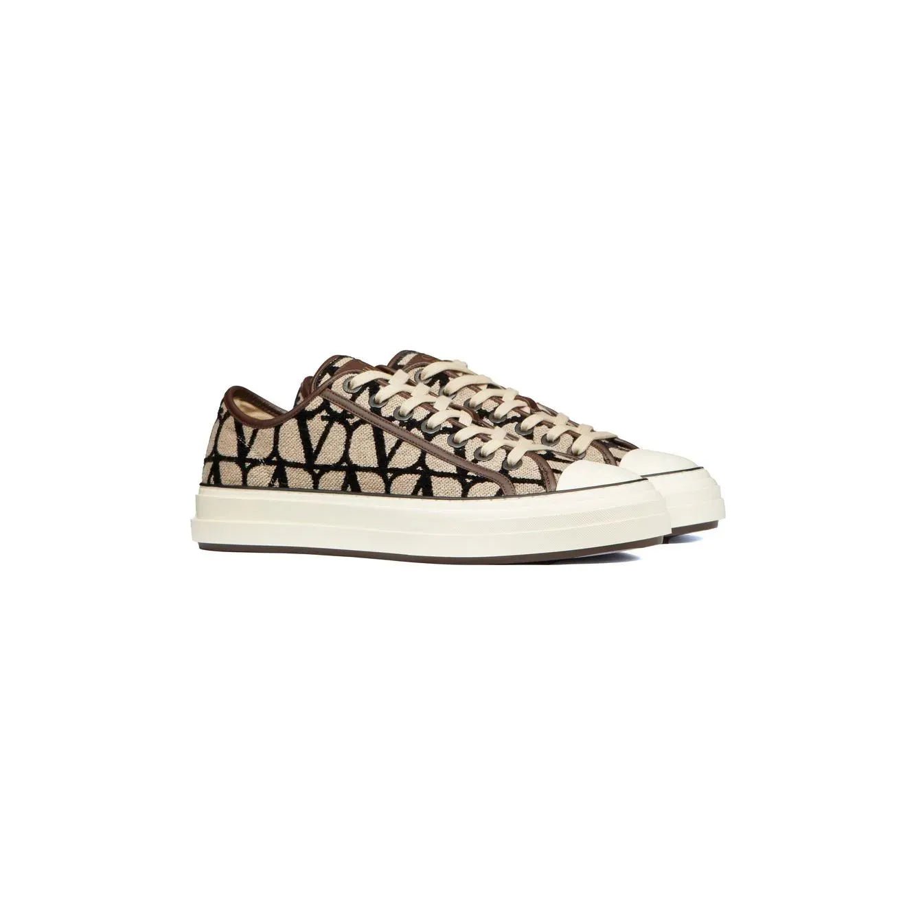 ולנטינו סניקרס - חום בהיר | Branded shoes bymrcrazyshoes