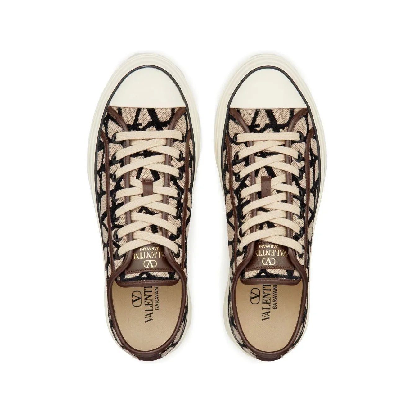 ולנטינו סניקרס - חום בהיר | Branded shoes bymrcrazyshoes