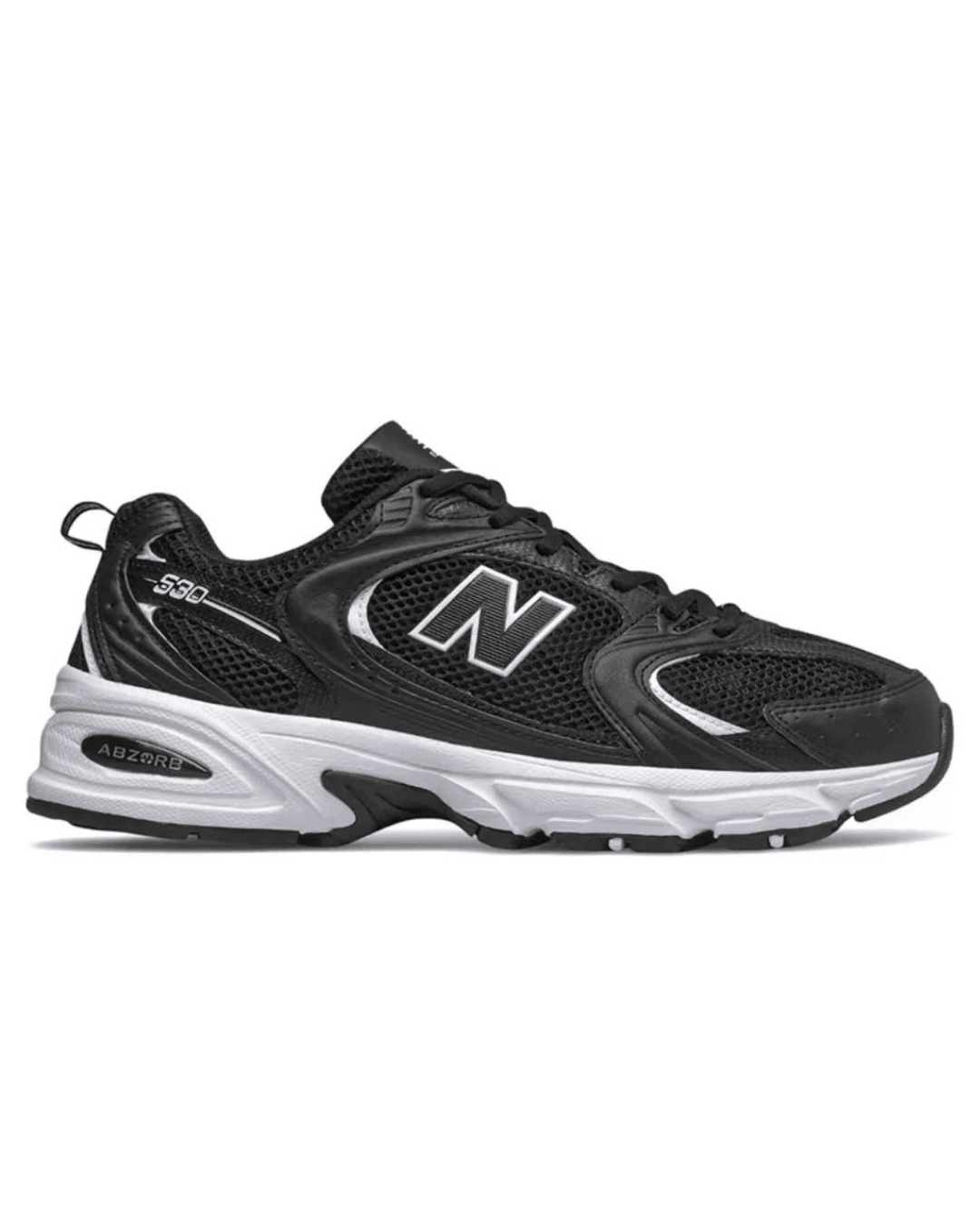 ניו באלנס 530 - שחור לבן | Branded shoes bymrcrazyshoes