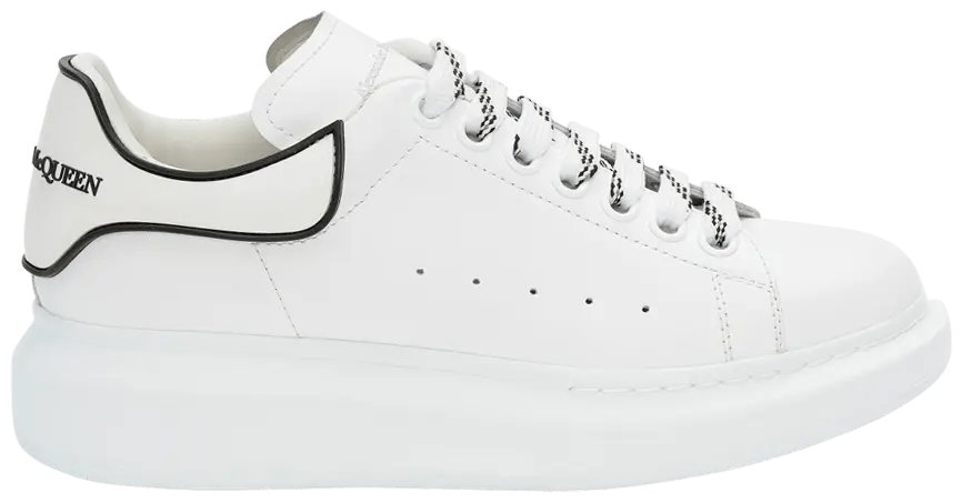 אלכסנדר מקווין - לבנה עם עם שרוכים זברה | Branded shoes bymrcrazyshoes