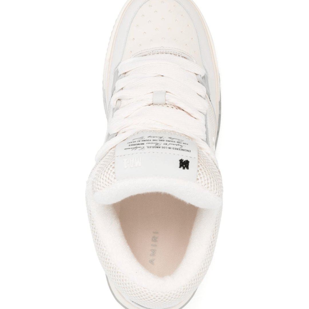 אמירי סניקרס - לבן וגוון בז | Branded shoes bymrcrazyshoes