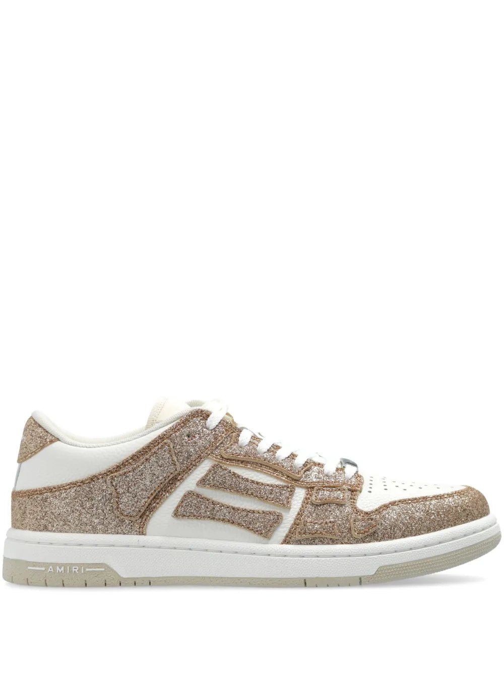 אמירי סניקרס - לבן וזהב נצנצים | Branded shoes bymrcrazyshoes