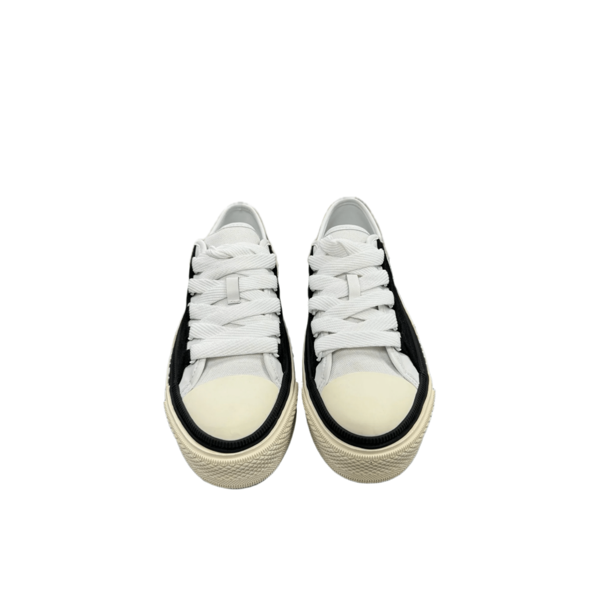 אמירי סניקרס - שחור עם שרוכים לבנים | Branded shoes bymrcrazyshoes