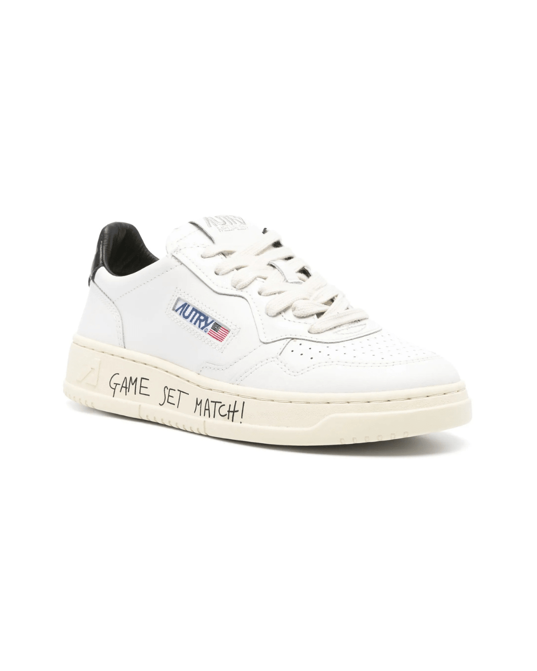 AUTRY MEDALIST לבן עם כיתוב שחור | Branded shoes bymrcrazyshoes