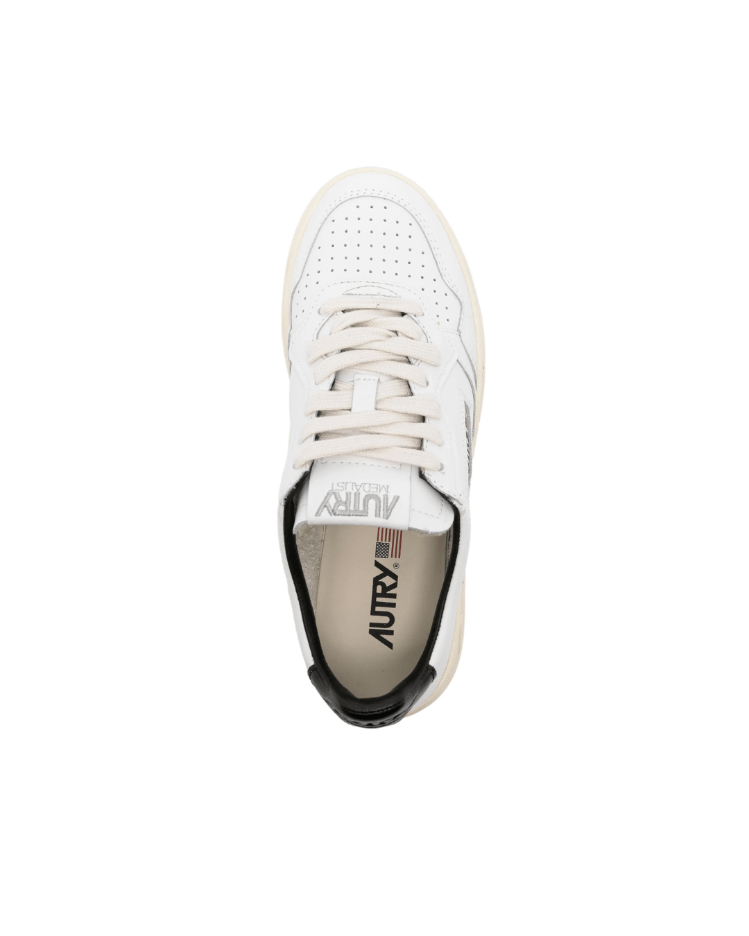 AUTRY MEDALIST לבן עם כיתוב שחור | Branded shoes bymrcrazyshoes