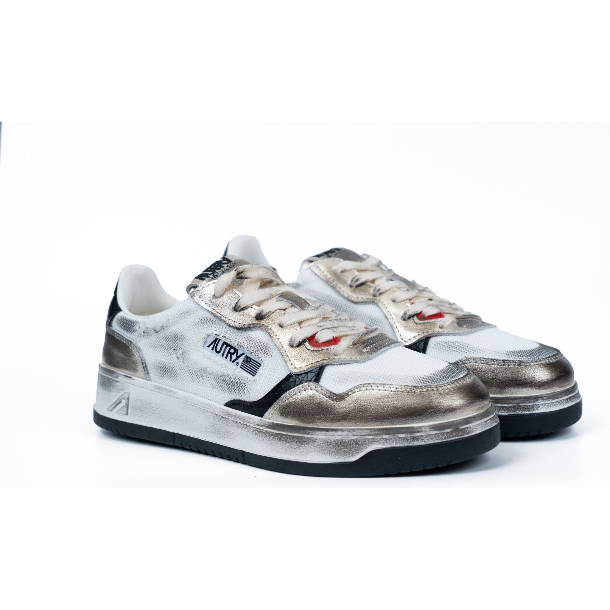 AUTRY MEDALIST זהב עם לבן | Branded shoes bymrcrazyshoes