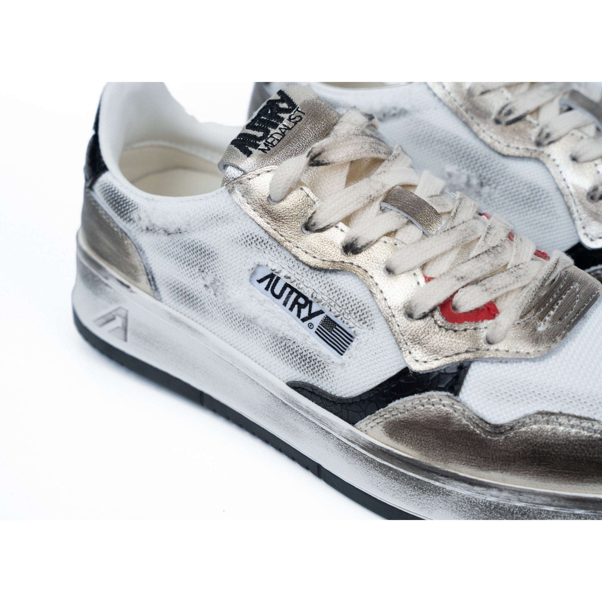 AUTRY MEDALIST זהב עם לבן | Branded shoes bymrcrazyshoes