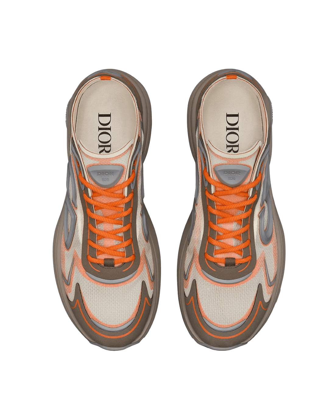 DIOR B30- אפור עם כתום | Branded shoes bymrcrazyshoes