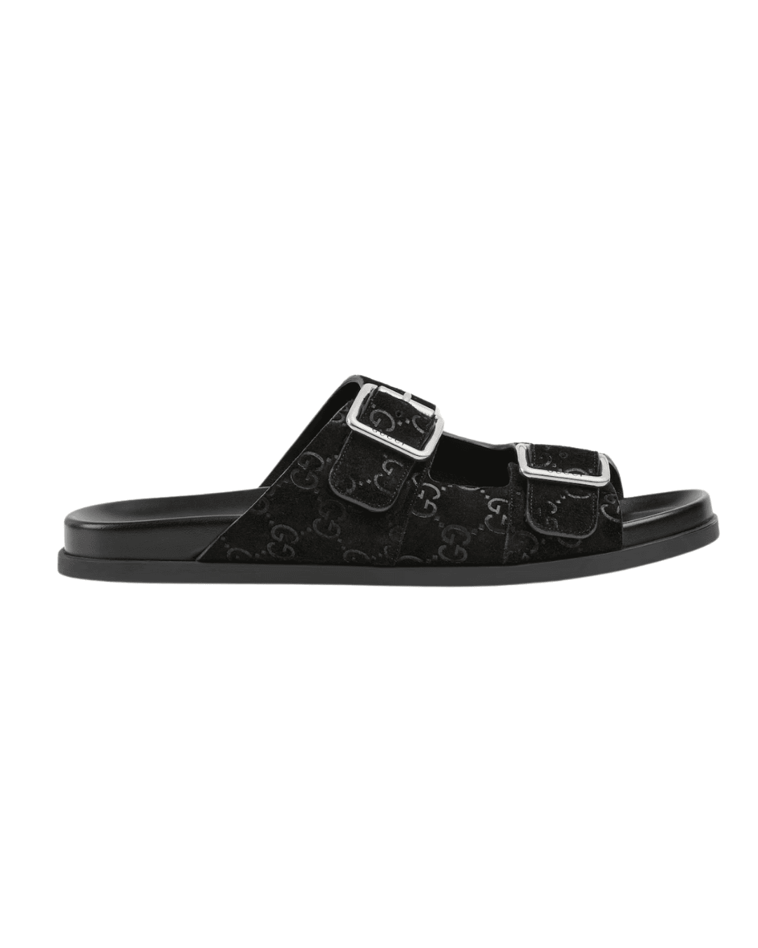 כפכף גוצי שחור עם כיתוב | Branded shoes bymrcrazyshoes