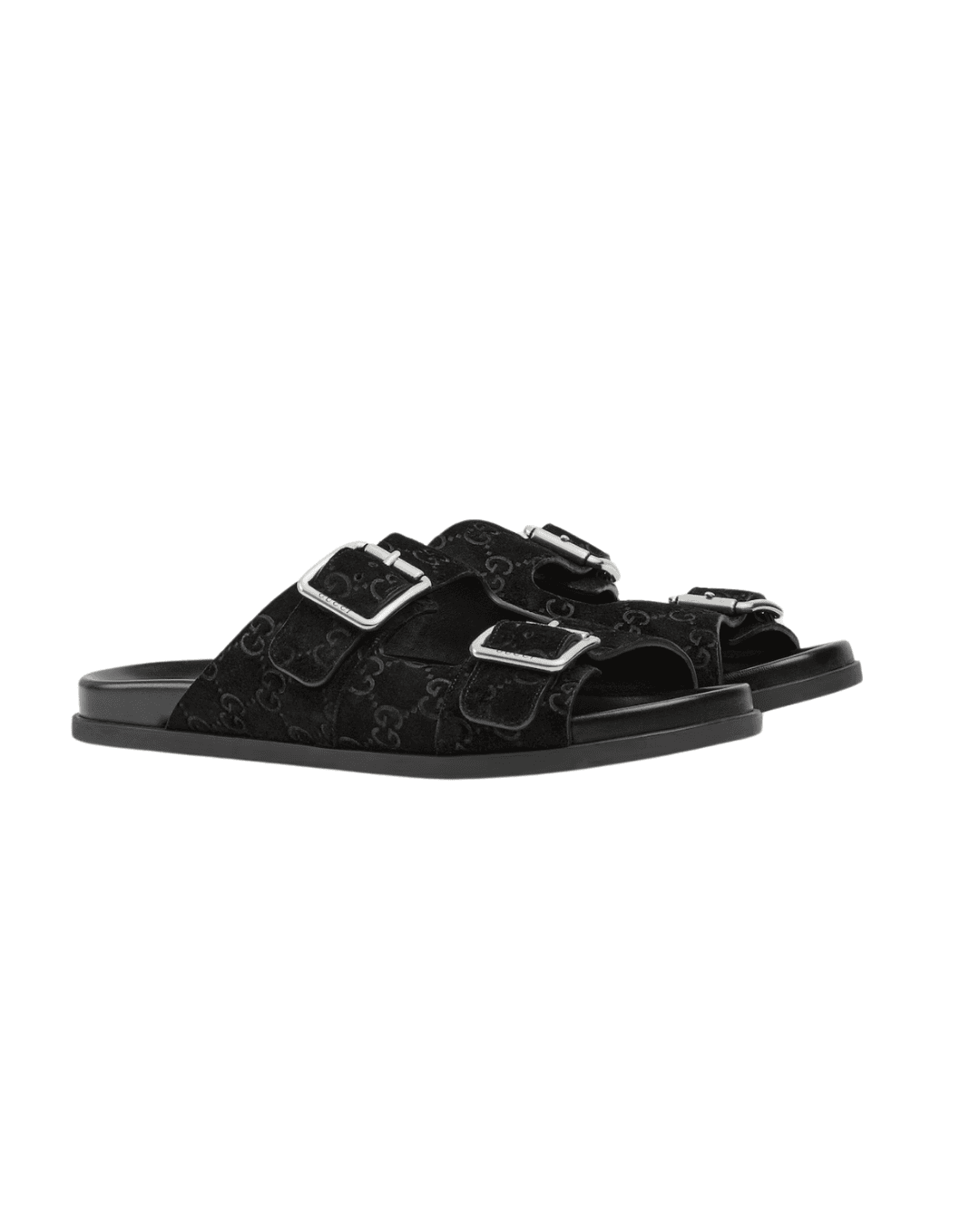 כפכף גוצי שחור עם כיתוב | Branded shoes bymrcrazyshoes