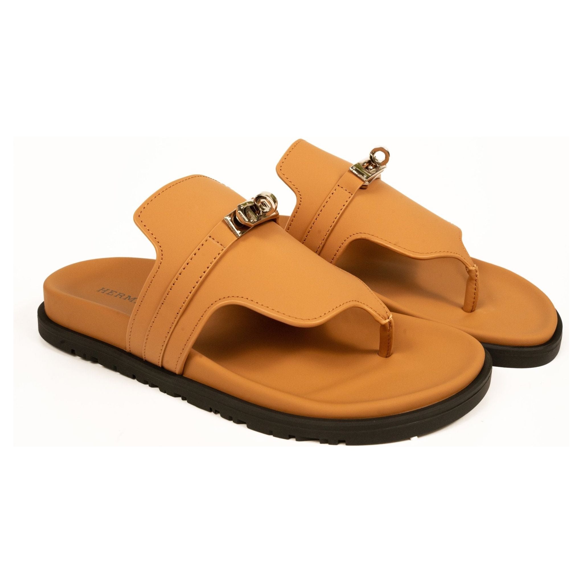 כפכף הרמס חום בהיר | Branded shoes bymrcrazyshoes