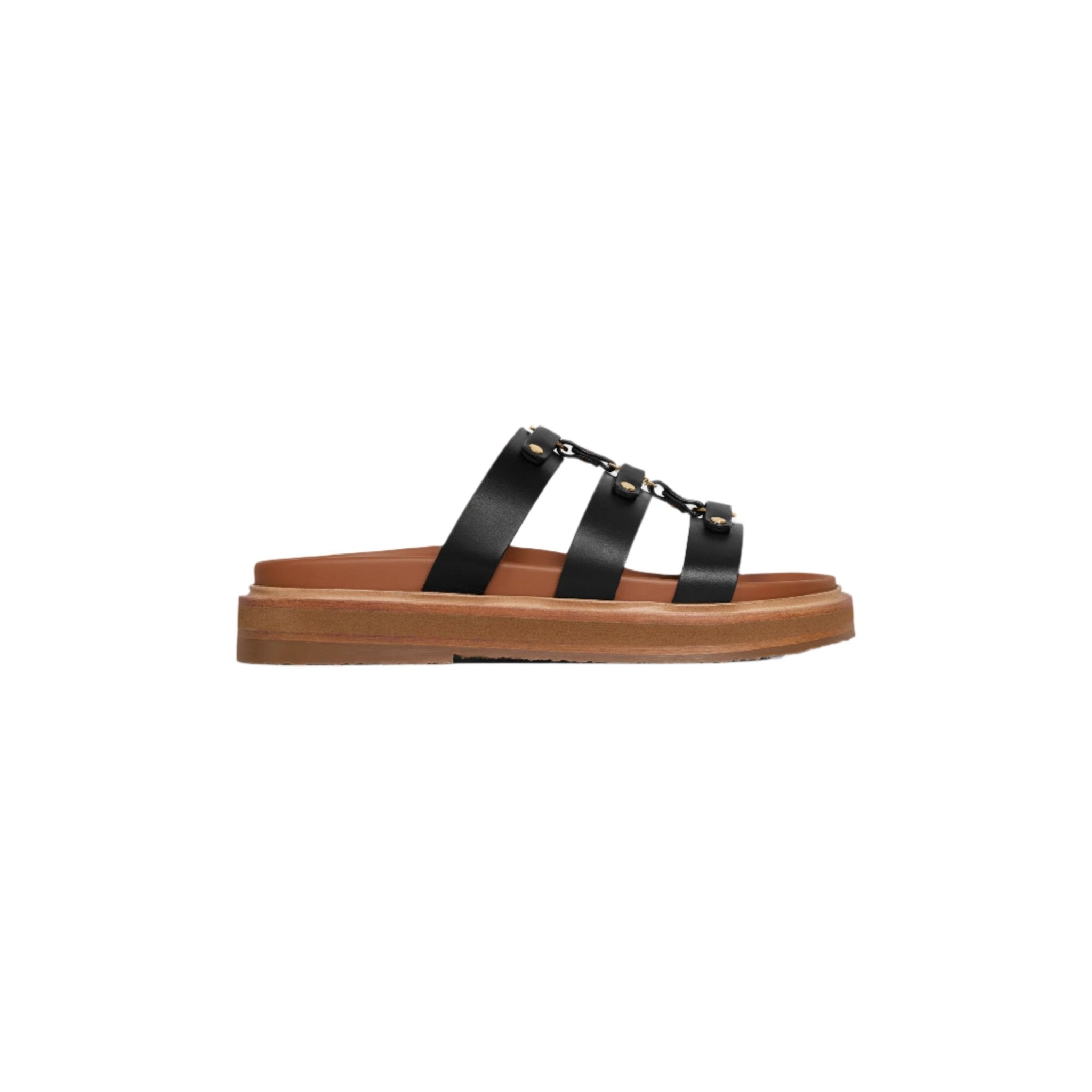 כפכף סלין בצבע שחור | Branded shoes bymrcrazyshoes