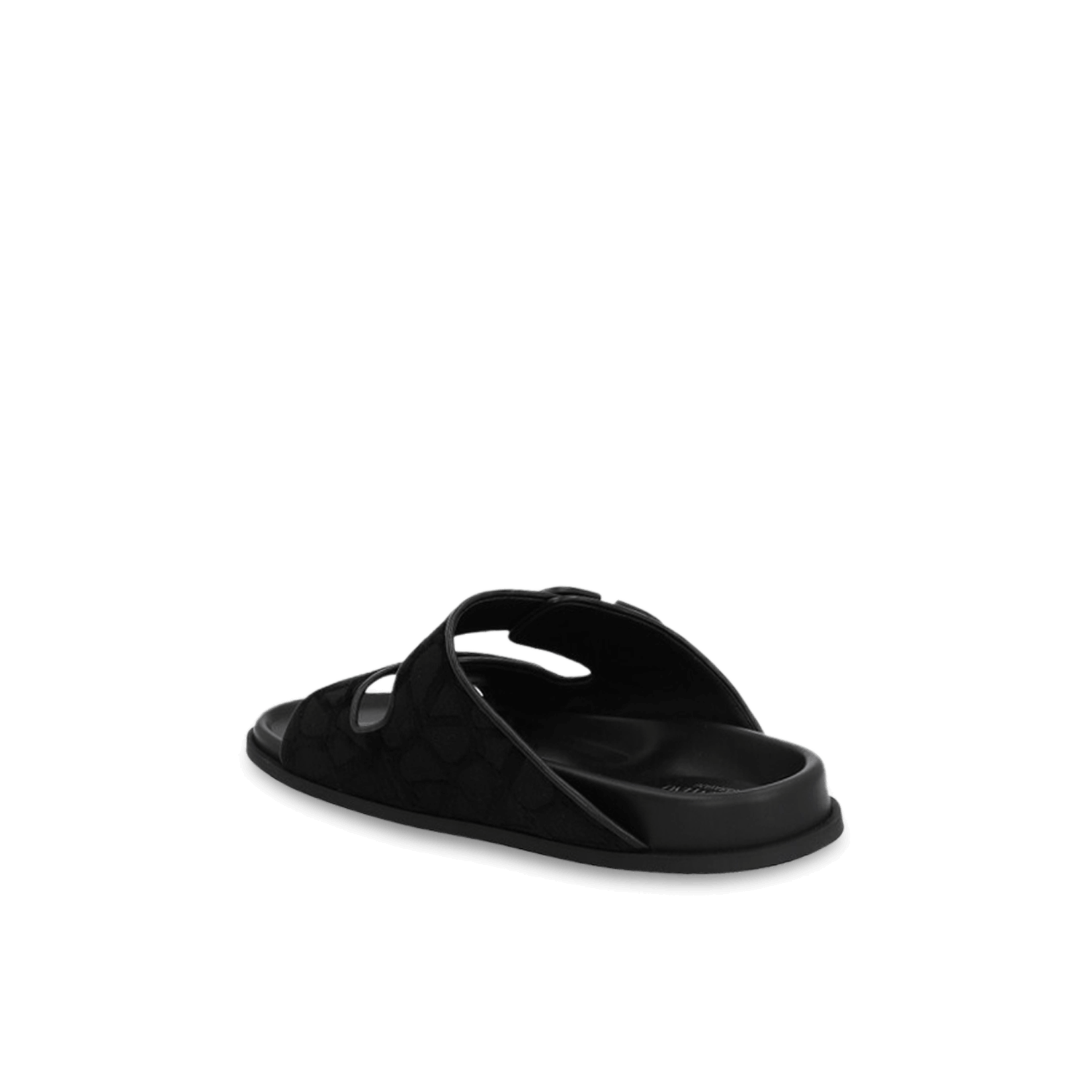 כפכף ולנטינו שחור עם כתוביות | Branded shoes bymrcrazyshoes