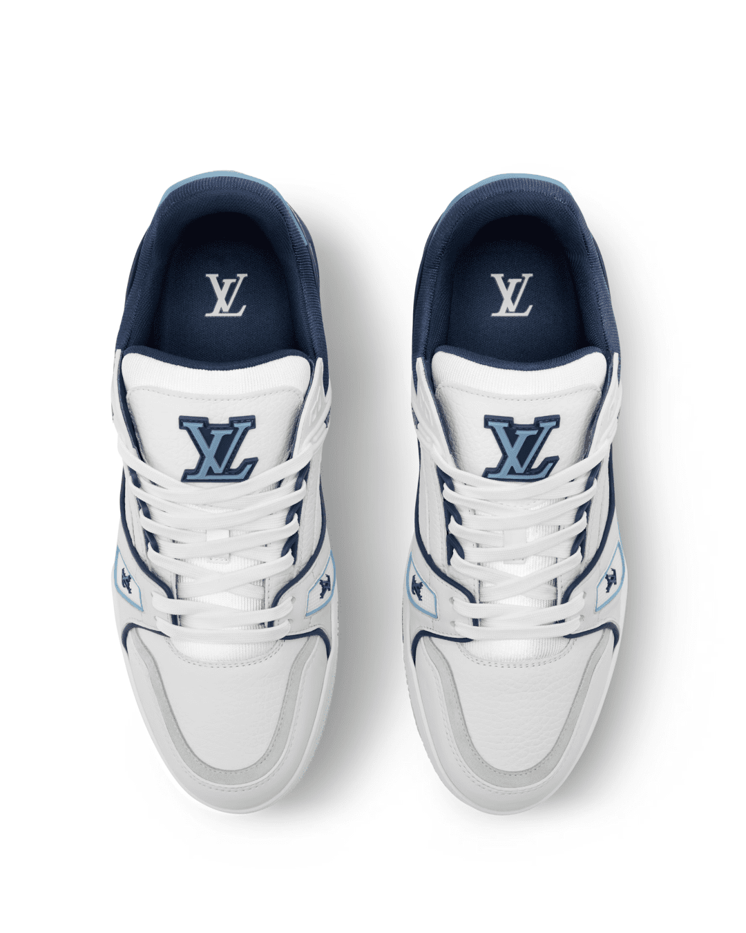 Louis Vuitton LV Trainer לבן אפור וכחול | Branded shoes bymrcrazyshoes