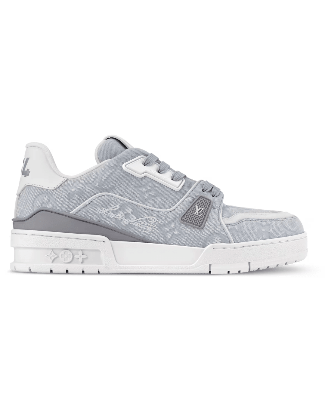 Louis Vuitton LV Trainer - אפור בהיר עם ציור לוגו | Branded shoes bymrcrazyshoes