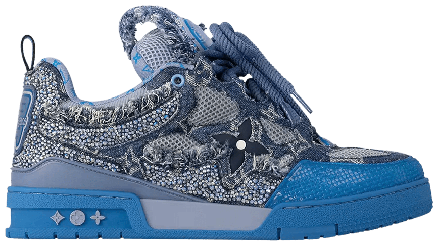 Louis Vuitton LV Trainer – שילוב של ג'ינס ויוקרה מנצנצת | Branded shoes bymrcrazyshoes