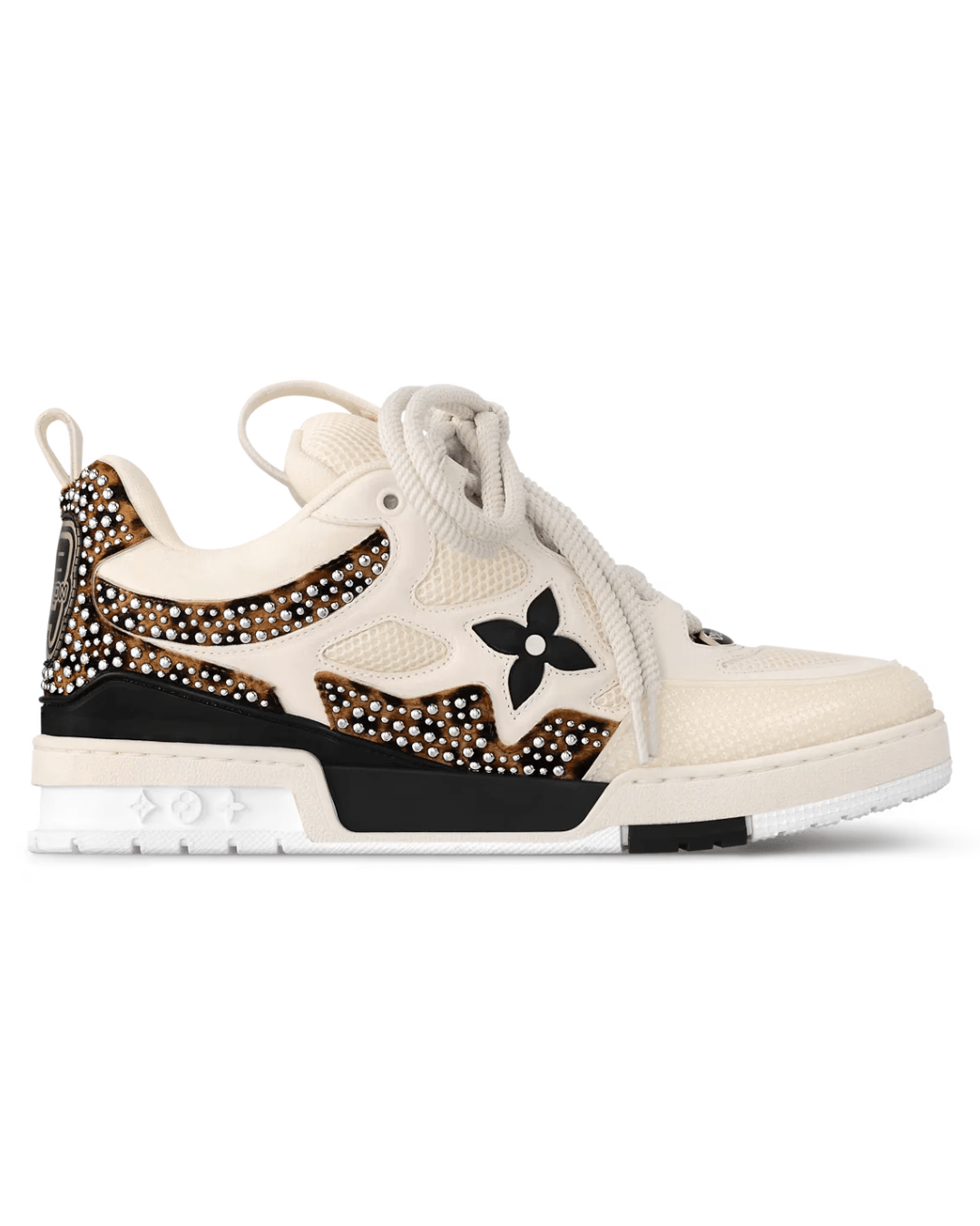 Louis Vuitton Skate Sneaker- לבן עם חום מוקה | Branded shoes bymrcrazyshoes