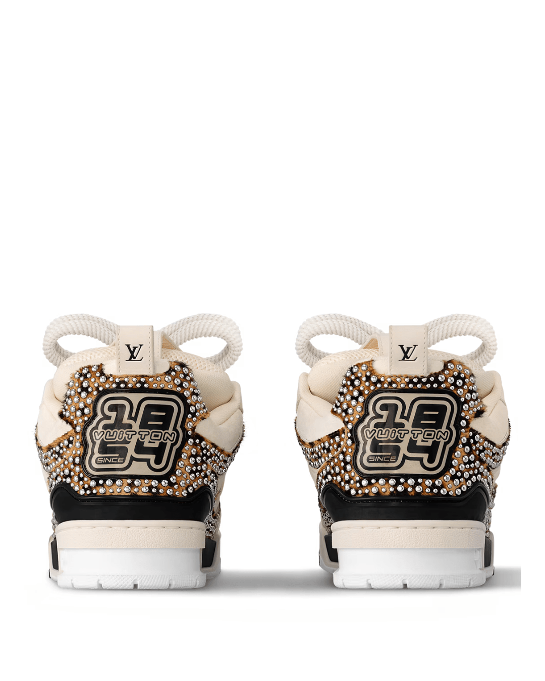 Louis Vuitton Skate Sneaker- לבן עם חום מוקה | Branded shoes bymrcrazyshoes