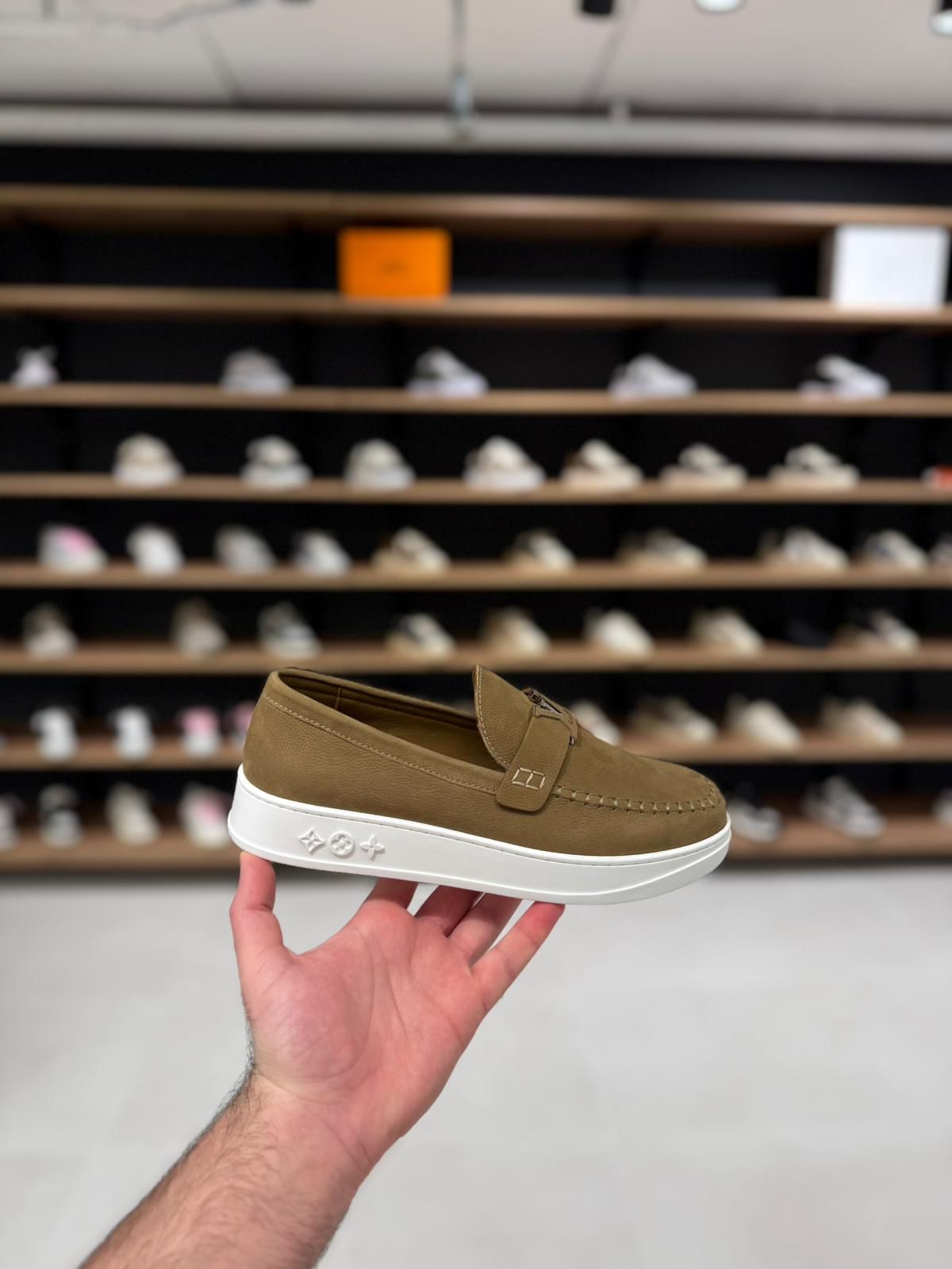 מוקסין לואי ויטון - ירוק זית | Branded shoes bymrcrazyshoes