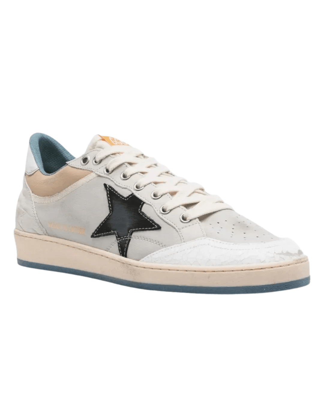 גולדן גוס - בולסטאר אפור עם כוכב שחור ובז | Branded shoes bymrcrazyshoes