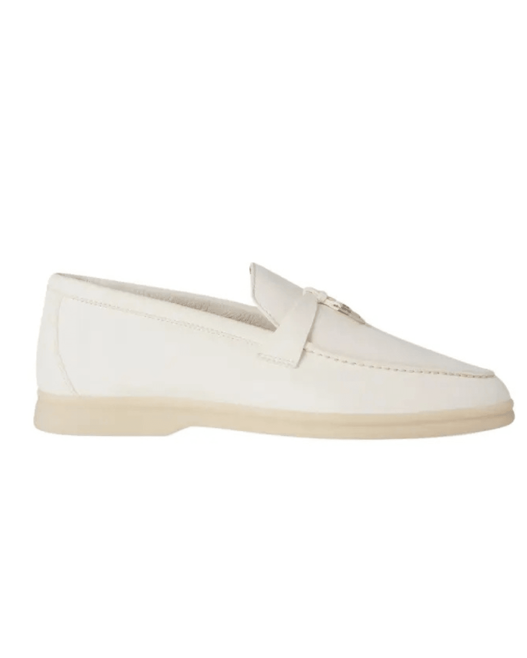 מוקסין לורו פיאנה - לבן עור | Branded shoes bymrcrazyshoes