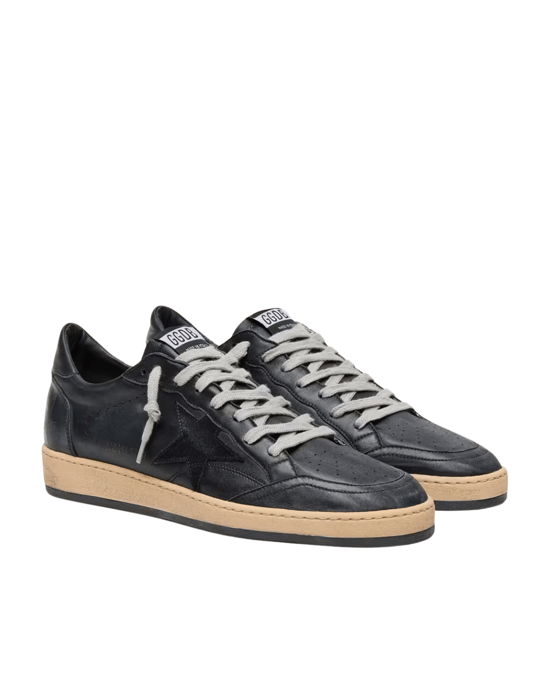 גולדן גוס- בולסטאר שחור עור וכוכב שחור | Branded shoes bymrcrazyshoes